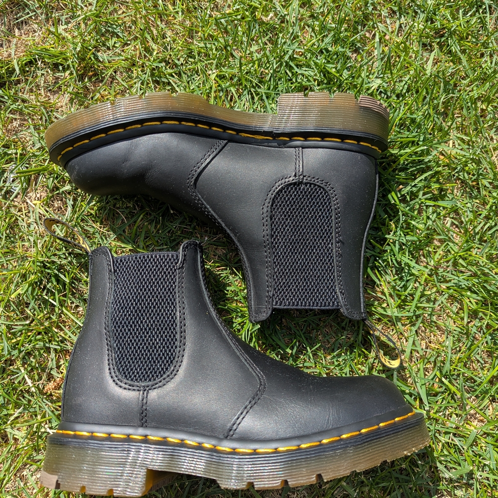 Black Leather Chelsea Boots